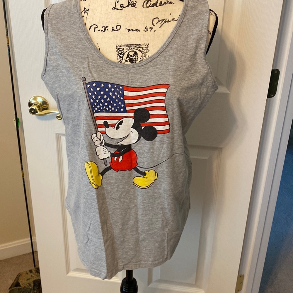 Disney Mickey Mouse American Flag Tank Top
